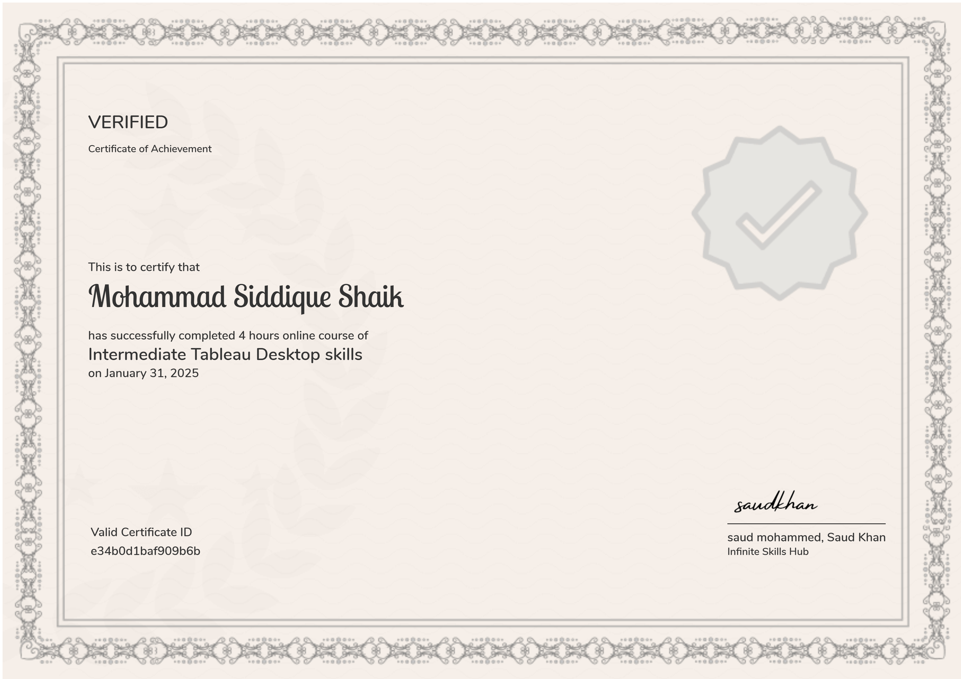 Data Analytics - Intermediate