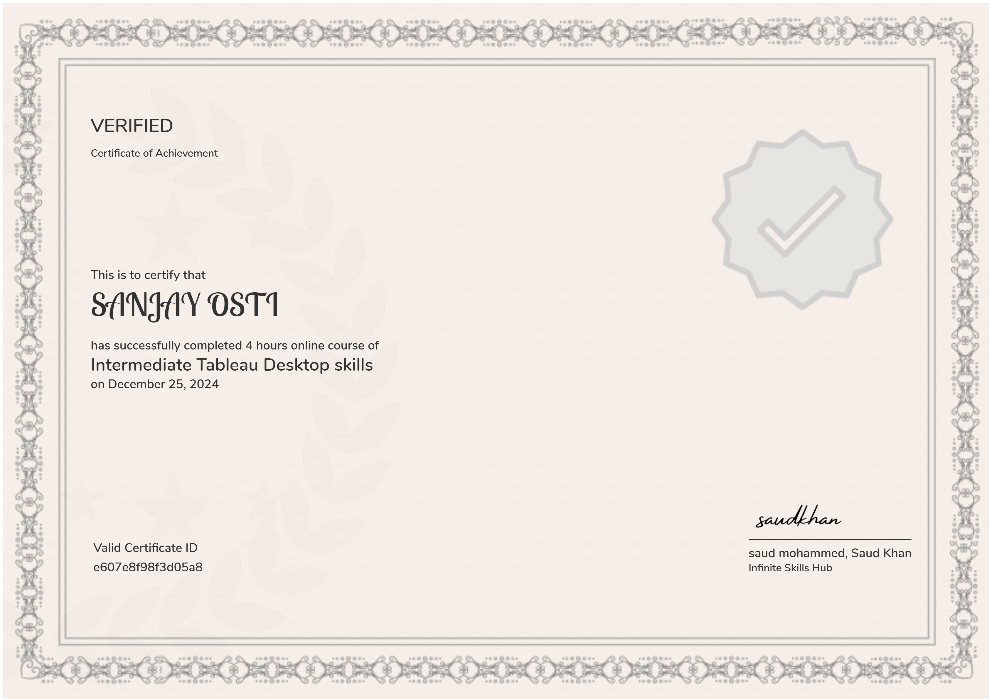 Data Analytics - Intermediate
