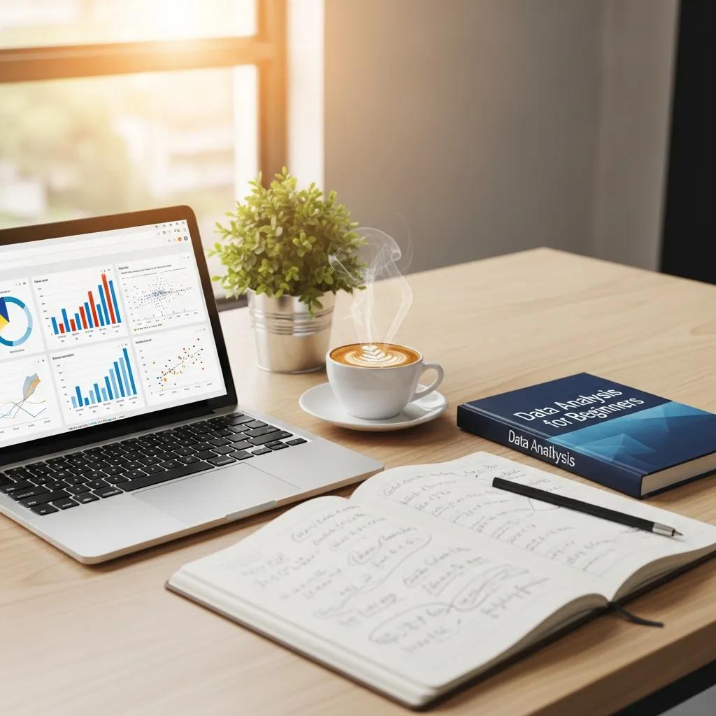 Workspace showing common tools used for data analysis